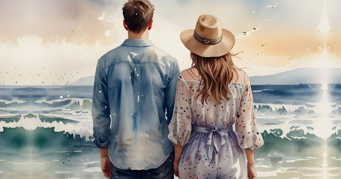 couple watching the sea