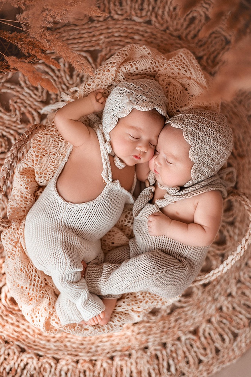 two babies sleeping